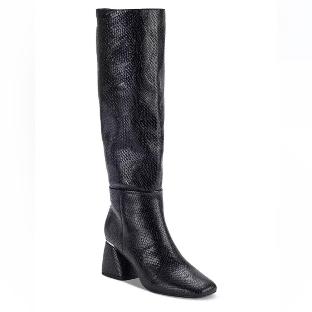 Cana Block Heel Knee High Dress Boots
